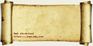 Hana Stijović vizit kartica